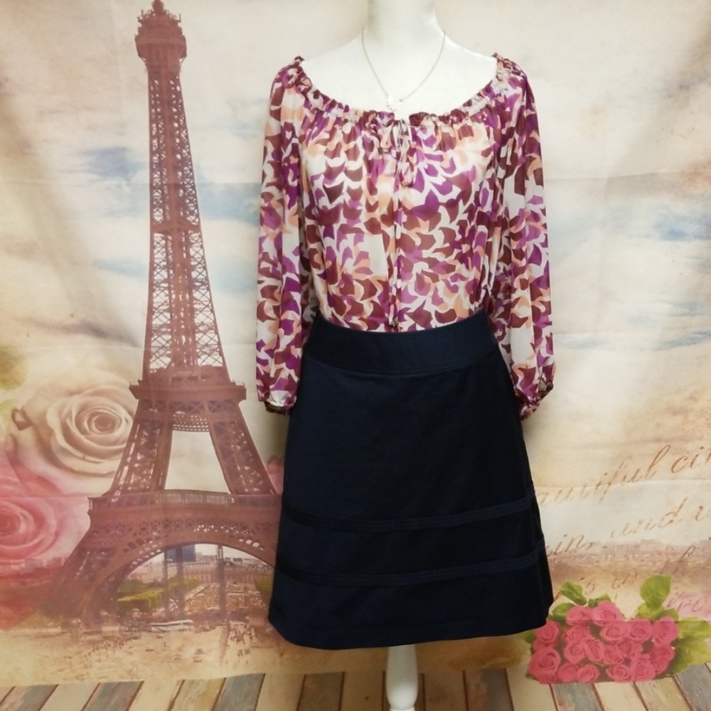 Ann Taylor blue skirt